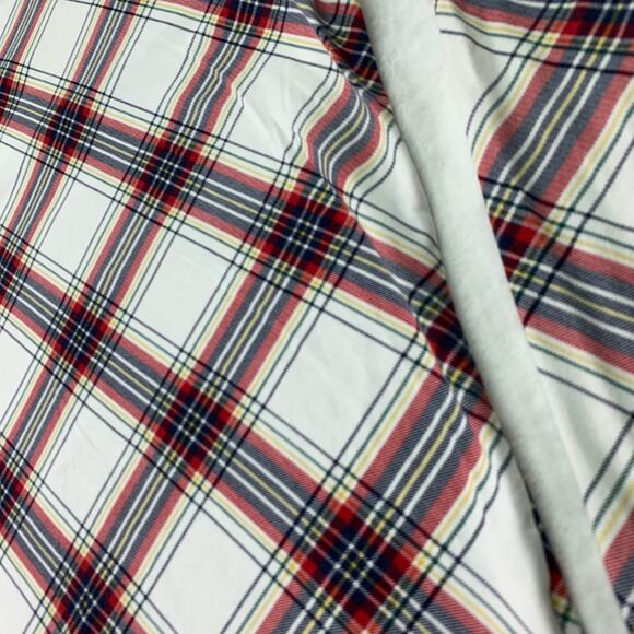 Talbots Sz Medium Red Gold Black Plaid Christmas Color Long Sleeve Turtleneck - Picture 4 of 8